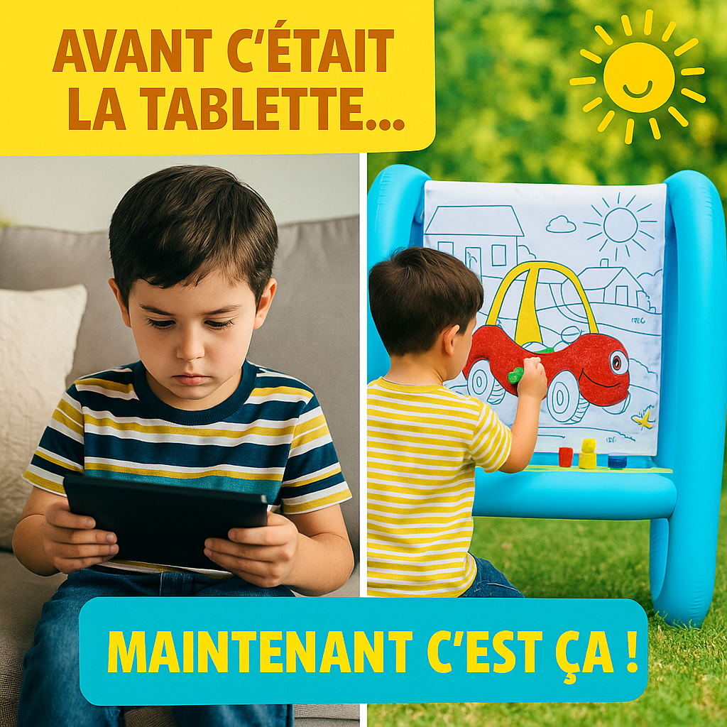 Un Moment Magique avec son Tableau de Peinture Gonflable 🎨