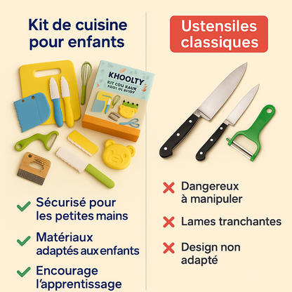 Khoolty™ transforme un simple set de cuisine en un terrain de complicité..✨