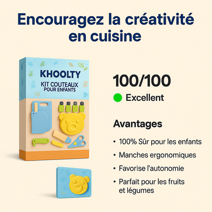 Khoolty™ transforme un simple set de cuisine en un terrain de complicité..✨