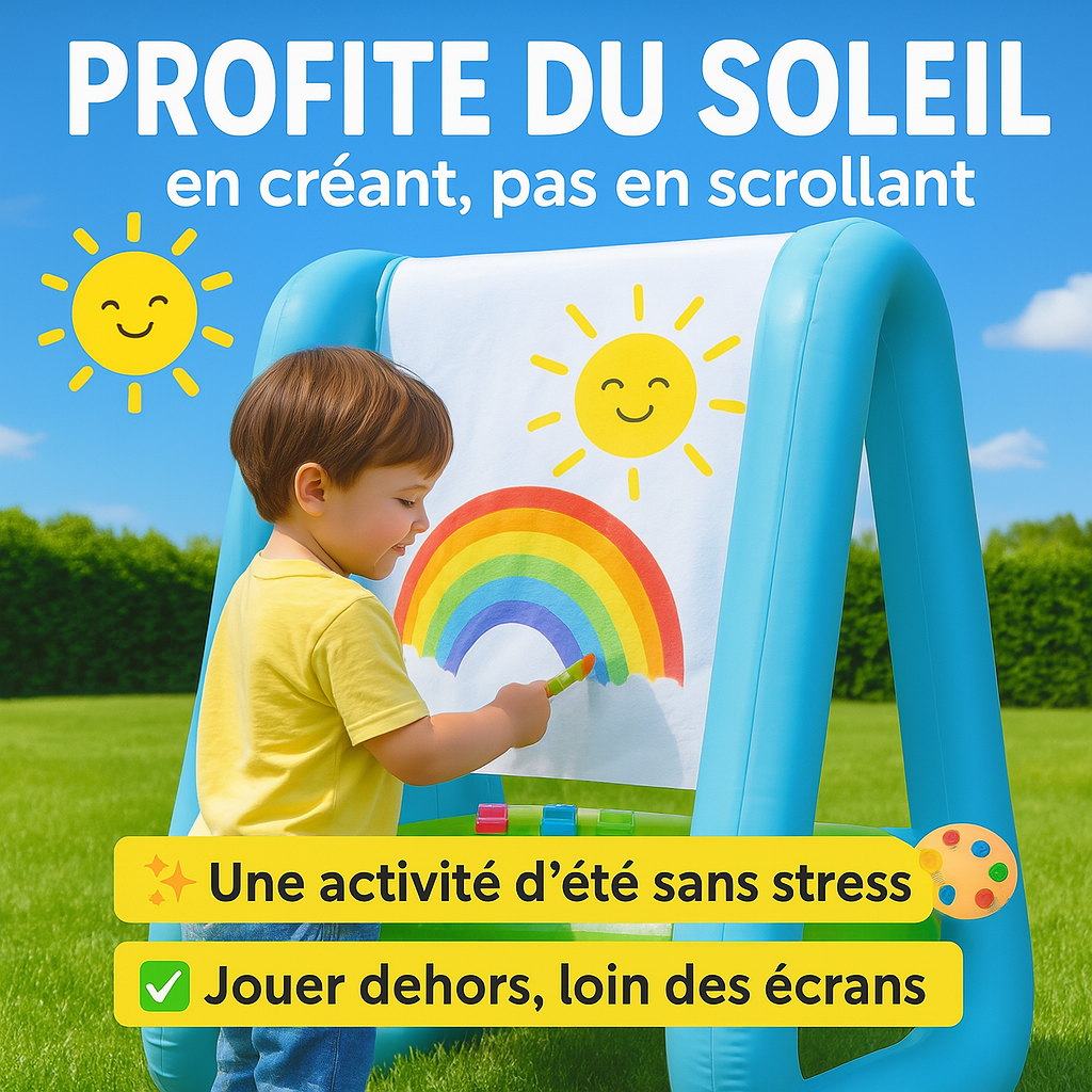Un Moment Magique avec son Tableau de Peinture Gonflable 🎨