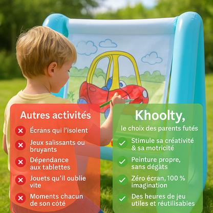 Un Moment Magique avec son Tableau de Peinture Gonflable 🎨