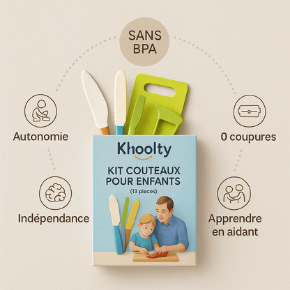 Khoolty™ transforme un simple set de cuisine en un terrain de complicité..✨