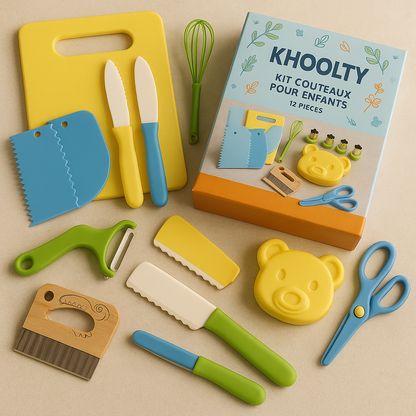 Khoolty™ transforme un simple set de cuisine en un terrain de complicité..✨
