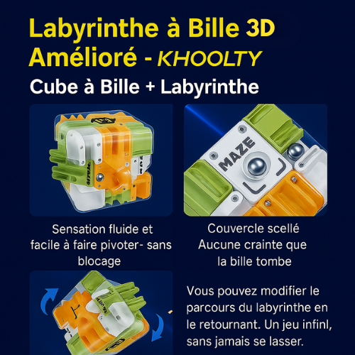 Le cube labyrinthe 3D  - qui transforme la logique en plaisir™ 🟧