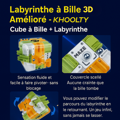Le cube labyrinthe 3D  - qui transforme la logique en plaisir™ 🟧