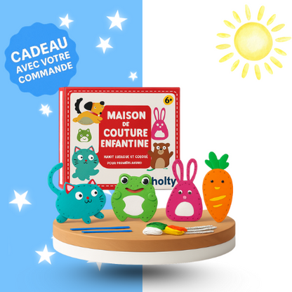 Kit de Couture Éducatif – Animaux en Feutrine🧵