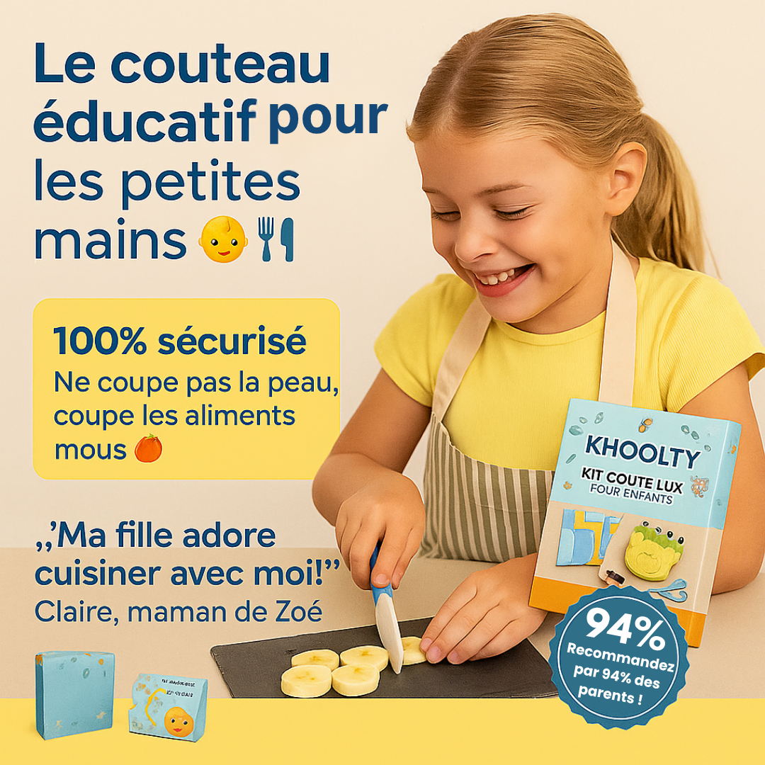 Khoolty™ transforme un simple set de cuisine en un terrain de complicité..✨